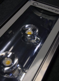 Delail reflektoru svitidla Sol arius s LED CORE a cockami